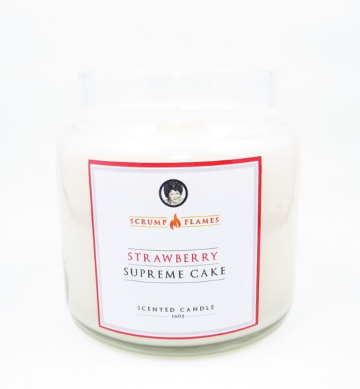 16oz Flame Candle-Strwaberry Pound Cake